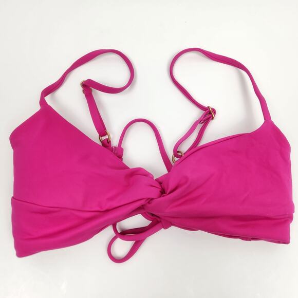 L*Space Ringo Bikini Top in Bougainvillea Pink Size Medium NWT Adjustable - Picture 3 of 6